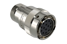 AHDM06-18-14SN-L005  14 Position Plug, Shell Size 18, Socket, Normal Seal, Wide Thread Adapter, Backshell without Weep Holes.  Comparable to PN#  HD36-18-14SN-L005
