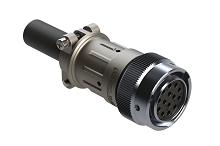 AHDM06-18-14SR-059  Plug Kit, shell size 18, 14 positions, socket, reduced diameter seal, wide thread, cable clamp backshell. Comparable to PN# HD36-18-14SE-059