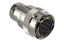 AHDM06-18-14SR-072  14 Position Plug, Shell Size 18, Socket, Reduced Seal, Wide Thread Adapter, Backshell with Weep Holes.  Comparable to PN#  HD36-18-14SE-072