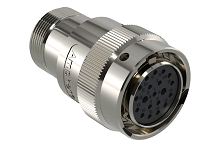 AHDM06-18-20SR-072  20 Position Plug, Shell Size 18, Socket, Reduced Seal, Wide Thread Adapter, Backshell with Weep Holes