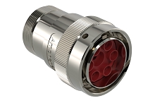 AHDM06-24-07PN-072  7 Position Plug, Shell Size 24, Pin, Normal Seal, Wide Thread Adapter, Backshell with Weep Holes