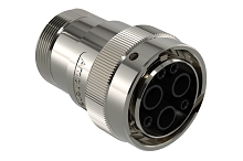 AHDM06-24-07SN-CL22-072  7 Position Plug, Shell Size 24, Socket, Normal Seal, Wide Thread Adapter, Backshell with Weep Holes