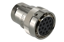 AHDM06-24-16SN-072  16 Position Plug, Shell Size 24, Socket, Normal Seal, Wide Thread Adapter, Backshell with Weep Holes.  Comparable to PN#  HD36-24-16SN-072