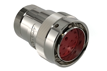 AHDM06-24-18PN-L005  18 Position Plug, Shell Size 24, Pin, Normal Seal, Wide Thread Adapter, Backshell without Weep Holes.  Comparable to PN#  HD36-24-18PN-L005