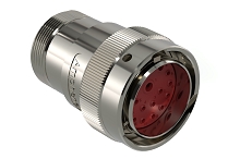 AHDM06-24-18PR-L005  18 Position Plug, Shell Size 24, Pin, Reduced Seal, Wide Thread Adapter, Backshell without Weep Holes.  Comparable to PN#  HD36-24-18PE-L005