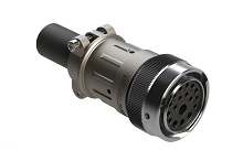 AHDM06-24-18SN-059  Plug Kit, shell size 24, 18 positions, socket, standard seal, wide thread, cable clamp backshell. Comparable to PN# HD36-24-18SN-059