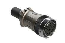 AHDM06-24-18SR-059  Plug Kit, shell size 24, 18 positions, socket, reduced diameter seal, wide thread, cable clamp backshell. Comparable to PN# HD36-24-18SE-059