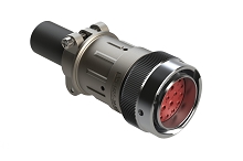 AHDM06-24-21PR-059  Plug Kit, shell size 24, 21 positions, pin, reduced diameter seal, wide thread, cable clamp backshell. Comparable to PN# HD36-24-21PE-059