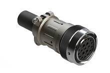 AHDM06-24-21SR-059  Plug Kit, shell size 24, 21 positions, socket, reduced diameter seal, wide thread, cable clamp backshell. Comparable to PN# HD36-24-21SE-059