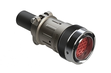 AHDM06-24-27PR-059  Plug Kit, shell size 24, 27 positions, pin, reduced diameter seal, wide thread, cable clamp backshell. Comparable to PN# HD36-24-27PE-059