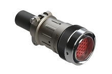 AHDM06-24-31PR-059  Plug Kit, shell size 24, 31 positions, pin, reduced diameter seal, wide thread, cable clamp backshell. Comparable to PN# HD36-24-31PE-059