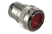 AHDM06-24-31PT-L005  31 Position Plug, Shell Size 24, Pin, Thin Seal, Wide Thread Adapter, Backshell without Weep Holes.  Comparable to PN#  HD36-24-31PT-L005
