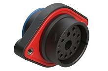 AHDP02-24-14SR-SRA  14 Position Panel Mount Receptacle, Socket, Shell Size 24, Smooth Ring Adapter