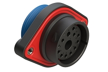 AHDP02-24-14SR-WTA  14 Position Panel Mount Receptacle, Socket, Shell Size 24, Wide Thread Adapter