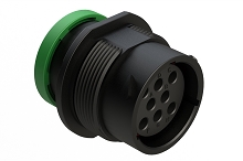 AHDP04-18-08SN-BRA  8 Positions, Receptacle, Socket, Shell Size 18, Reversed Arrangement, Normal Diameter Seal, Backshell Ring Adapter (Snap-on). Comparable to PN# HDP24-18-8SN-L017