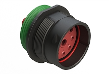 AHDP04-24-09PN-WTA  9 Position Receptacle, Pin, Shell Size 24, Normal Diameter Seal (Green Adapter), Wide Thread Adapter
