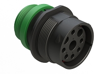 AHDP04-24-09SN-STA  9 Position Receptacle, Socket, Shell Size 24, Normal Diameter Seal (Green Adapter), Small Thread Adapter.  Comparable to PN#HDP24-24-9SN-L015