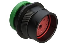 AHDP04-24-14PN-BRA  14 Position Receptacle, Pin, Shell Size 24, Normal Diameter Seal (Green), Backshell Ring Adapter.  Comparable to PN# HDP24-24-14PN-L017