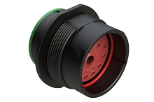 AHDP04-24-14PN-SRA  14 Position Receptacle, Pin, Shell Size 24, Normal Diameter Seal (Green), Smooth Ring Adapter.  Comparable to PN# HDP24-24-14PN