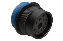 AHDP04-24-14SR-WTA  14 Position Receptacle, Socket, Shell Size 24, Reduced Diameter Seal (Blue), Wide Thread Adapter.  Comparable to PN# HDP24-24-14SE-L024