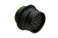 AHDP04-24-16SN-SRA 16 Position Receptacle, Size 24, Socket, Reverse Arrangement, Normal Seal, Smooth Ring Adapter. Comparable to PN# HDP24-24-16SN