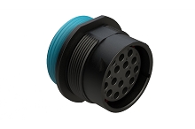 AHDP04-24-16SR-WTA  16 Position Receptacle, Socket, Shell Size 24, Reduced Diameter Seal (Blue), Wide Thread Adapter. Comparable to PN# HDP24-24-16SE-L024