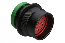AHDP04-24-19PN-BRA  19 Positions, Receptacle, Pin, Shell Size 24, Standard Arrangement, Normal Diameter Seal, Backshell Ring Adapter (Snap -on). Comparable to PN# HDP24-24-19PN-L017