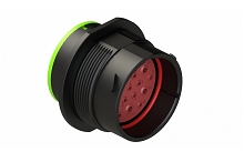 AHDP04-24-19PN-SRA  Size 24 receptacle, 19 positions, pin, standard arrangement, normal seal, smooth ring adapter. Comparable to PN# HDP24-24-19PN