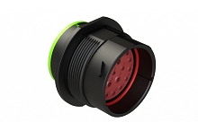 AHDP04-24-21PN-SRA  Size 24 receptacle, 21 positions, pin, standard arrangement, normal seal, smooth ring adapter. Comparable to PN# HDP24-24-21PN