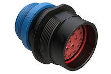 AHDP04-24-21PR-STA  21 Position Receptacle, Pin, Shell Size 24, Reduced Diameter Seal (Blue), Small Thread Adapter.  Comparable to PN# HDP24-24-21PE-L015