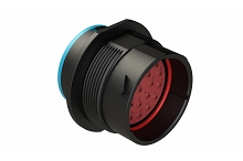 AHDP04-24-23PR-SRA  23 Position Receptacle, Pin, Shell Size 24, Reduced Diameter Seal (Blue), Smooth Ring Adapter. Comparable to PN# HDP24-24-23PE