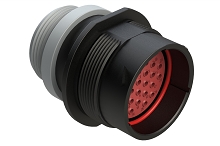 AHDP04-24-31PT-STA  31 Position Receptacle, Pin, Shell Size 24, Thin Diameter Seal (Grey), Small Thread Adapter.  Comparable to PN# HDP24-24-31PT-L015