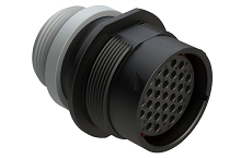 AHDP04-24-31ST-STA  31 Position Receptacle, Socket, Shell Size 24, Thin Diameter Seal (Grey), Small Thread Adapter.  Comparable to PN# HDP24-24-31ST-L015