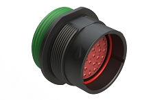 AHDP04-24-33PN-WTA  33 Position Receptacle, Shell Size 24, Pin, Plastic, Normal Diameter Rear Seal, Wide Thread Adapter WTA (Green).  Comparable to PN# HDP24-24-33PN-L024