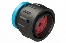 AHDP06-24-09PR-BRA  9 Positions, Plug, Pin, Shell Size 24, Reduced Diameter Seal, Backshell Ring Adapter. Comparable to PN# HDP26-24-9PE-L017