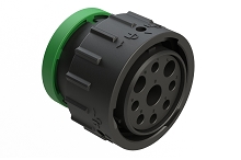 AHDP06-24-09SN-BRA  9 Position Plug, Socket, Shell Size 24, Normal Diameter Seal (Green Adapter), Backshell Ring Adapter.  Comparable to PN#HDP26-24-9SN-L017