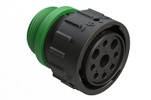 AHDP06-24-09SN-STA  9 Position Plug, Socket, Shell Size 24, Normal Diameter Seal (Green Adapter), Small Thread Adapter.  Comparable to PN#HDP26-24-9SN-L015