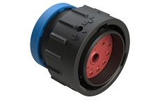 AHDP06-24-14PR-BRA  14 Position Plug, Pin, Shell Size 24, Reduced Diameter Seal (Blue), Backshell Ring Adapter.  Comparable to PN# HDP26-24-14PE-L017