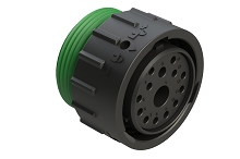 AHDP06-24-14SN-WTA  14 Position Plug, Socket, Shell Size 24, Normal Diameter Seal (Green), Wide Thread Adapter.  Comparable to PN# HDP26-24-14SN-L024