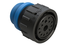 AHDP06-24-14SR-STA  14 Position Plug, Socket, Shell Size 24, Reduced Diameter Seal (Blue), Small Thread Adapter