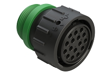 AHDP06-24-16SN-STA  16 Position Plug, Socket, Shell Size 24, Normal Diameter Seal (Green), Small Thread Adapter.  Comparable to PN# HDP26-24-16SN-L015