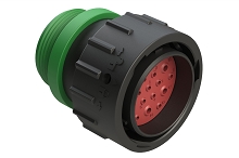 AHDP06-24-19PN-STA  19 Position Plug, Pin, Shell Size 24, Normal Diameter Seal (Green), Small Thread Adapter.  Comparable to PN# HDP26-24-19PN-L015