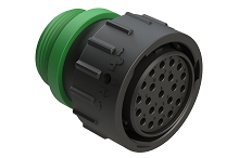 AHDP06-24-23SN-STA  23 Position Plug, Socket, Shell Size 24, Normal Diameter Seal (Green), Small Thread Adapter.  Comparable to PN# HDP26-24-23SN-L015