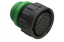 AHDP06-24-33SN-STA  33 Position Plug, Shell Size 24, Socket, Shell Size 24, Plastic, Normal Diameter Rear Seal, Small Thread Adapter STA (Green).  Comparable to PN# HDP26-24-33SN-L015