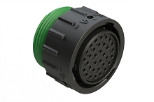 AHDP06-24-33SN-WTA  33 Position Plug, Shell Size 24, Socket, Shell Size 24, Plastic, Normal Diameter Rear Seal, Wide Thread Adapter WTA (Green).  Comparable to PN# HDP26-24-33SN-L024