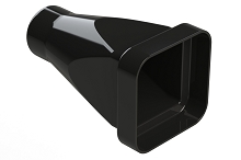 ARB48-60-BT  Boot for 48 & 60 Receptacles and Plugs Connectors, Right Angle, Black. Comparable to PN# DRB48-60-BT