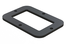 ARC24-GKT  24 Position Gasket, Receptacle, Black. Comparable to PN# DRC24-GKT