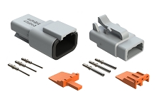 ATM3PS-CKIT 3-Way Pin and Socket Plug, Receptacle, Wedge and Contacts Kit