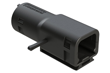 ATMBS-021-0205  2 Position Backshell, ATM04-2P* Receptacles, Internal Strain Relief, Enhanced Dovetail for Mounting Clips.  Comparable to PN# 1028-021-0205