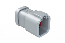 ATP04-6P-MM01  6-Way Receptacle, Male Connector with End Cap, Reduced Diameter Seal